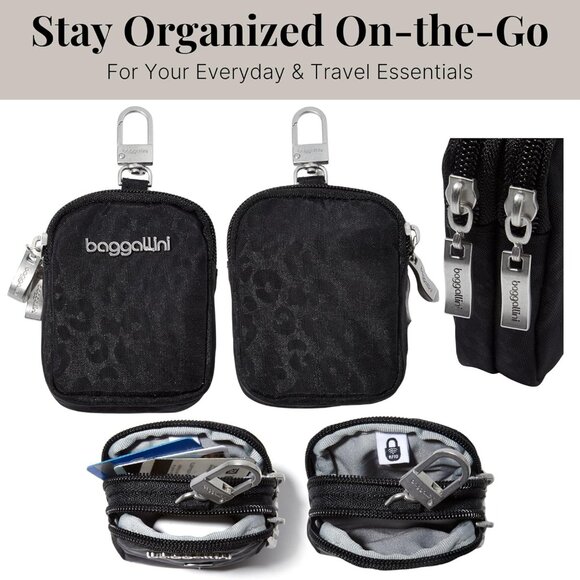 Women's Polyester Mini Pouch RFID-blocking Water-resistant Organizer - Picture 5 of 9